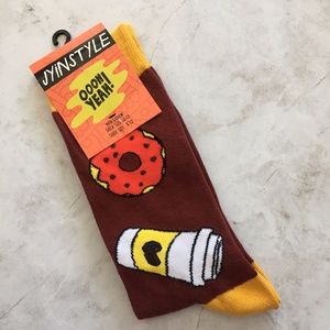 🍉 NWT OOOH YEAH! - Coffee & Donuts Men's Crew Socks